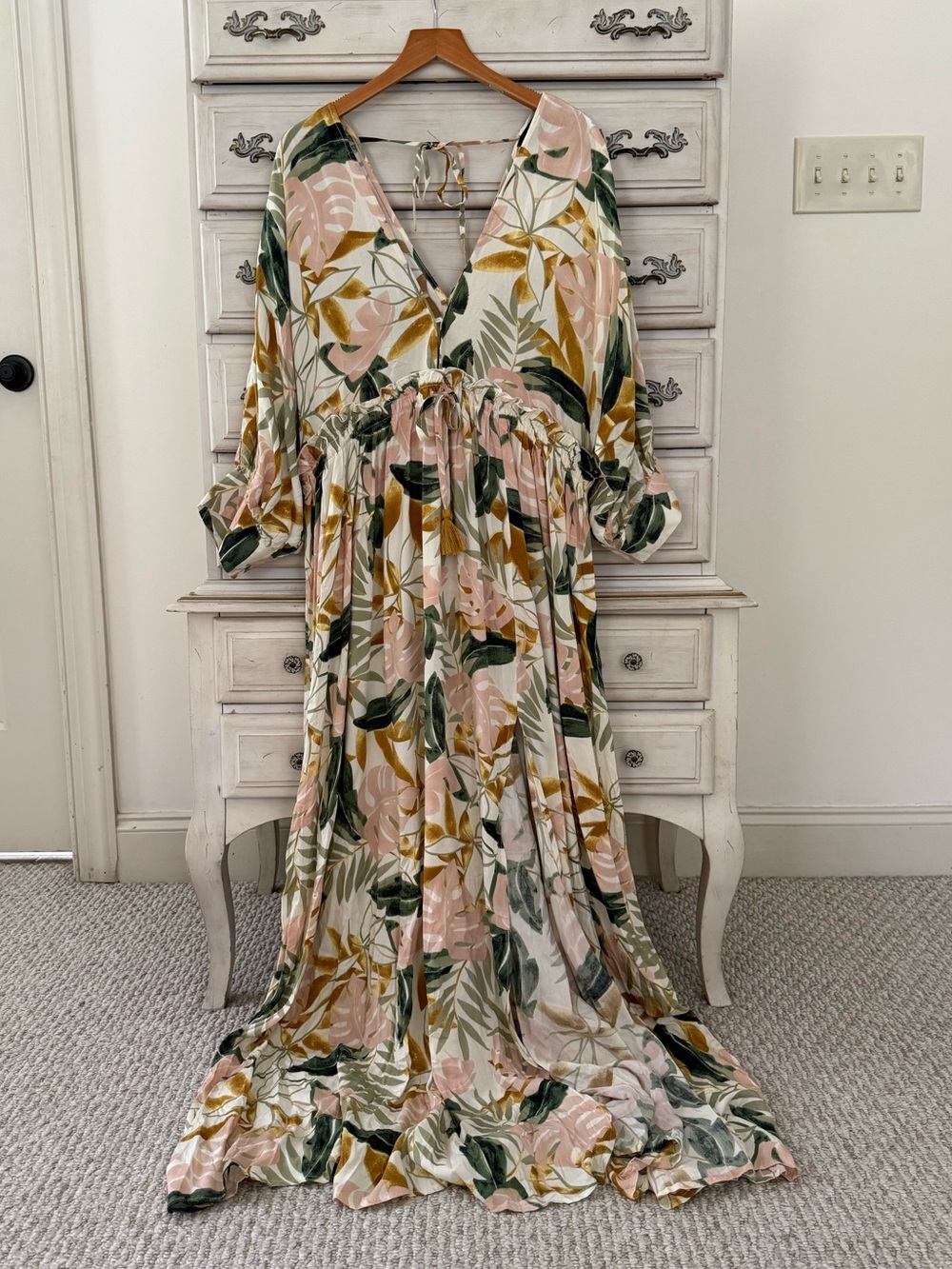 Boho Desert Flower Maxi Dress - Picture 3 of 8
